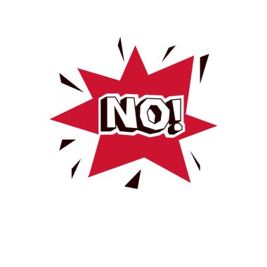 Kırmızı İşaret Yok düğmesi, yasaktır. Vektör reddi sembolü, beyaz üzerinde onaylanmadı.