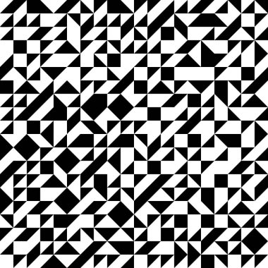 Mozaik pürüzsüz arkaplan, vektör kaotik soyut geometrik fayans arkaplan, iç tasarım ögesi veya duvar kağıdı, ambalaj kağıdı veya web tasarımı.