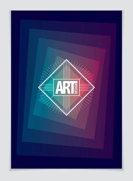 Abstract Modern Vector Minimal Template Flyer Fundo Abstrato Geométrico Vetorial —  Vetores de Stock