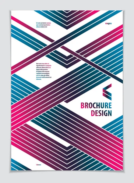Template Voor Cover Placard Poster Flyer Banner Design Leuke Geometrische — Stockvector