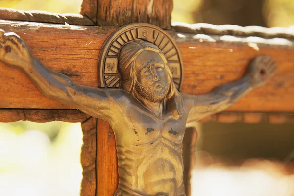 Korsfästelsen Jesus Kristus Som Symbol För Guds Kärlek Till Människor — Stockfoto