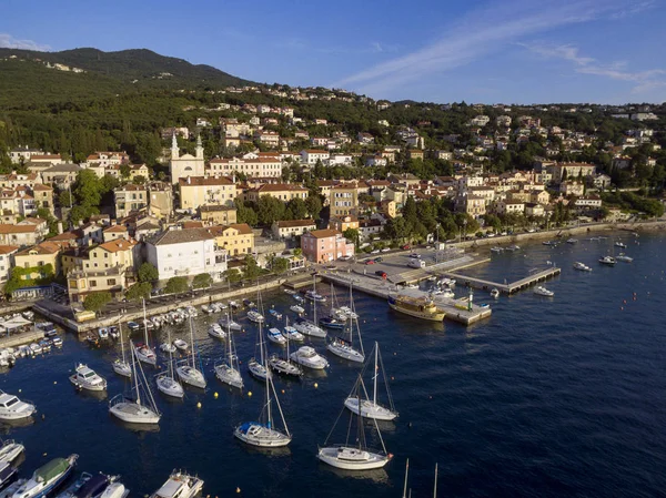 Opatija, Hırvatistan'ın havadan görünümü — Stok fotoğraf