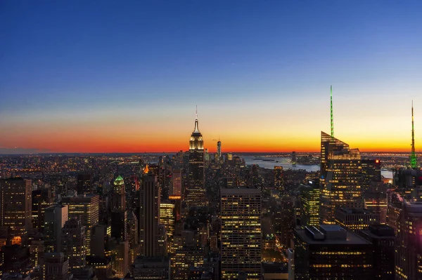 New York City Usa November 2013 Manhattan Downtown Skyline New — Stock Photo, Image