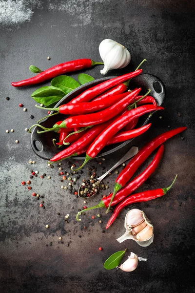 Červená horká chilli paprika — Stock fotografie