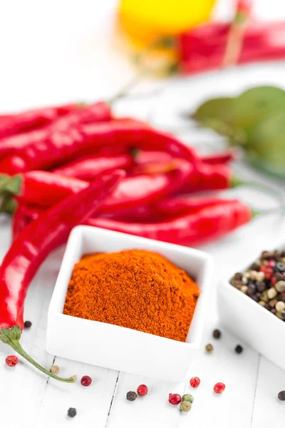 Őrölt chili paprika — Stock Fotó