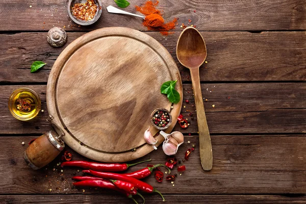 Culinary background with spices — Stock Photo, Image