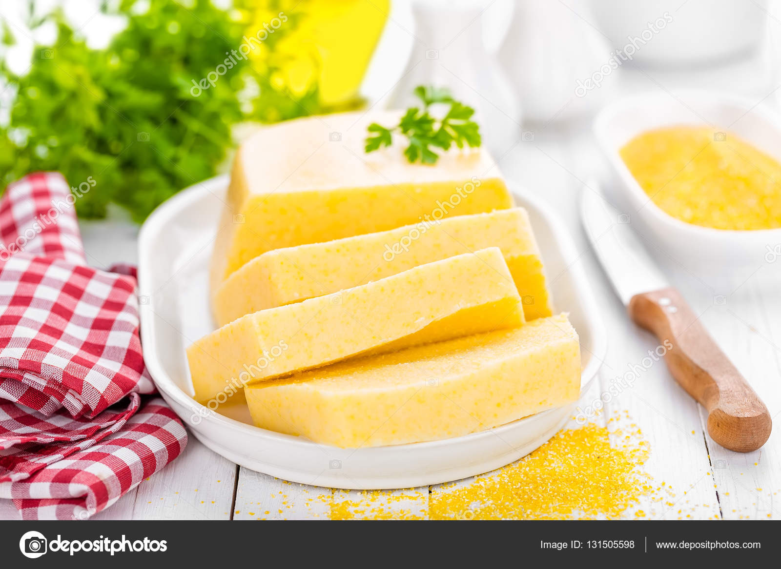 Domates ve Peynirli Polenta Domates ve Peynirli Polenta