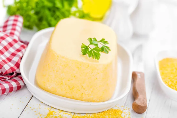 Polenta de queijo de milho — Fotografia de Stock