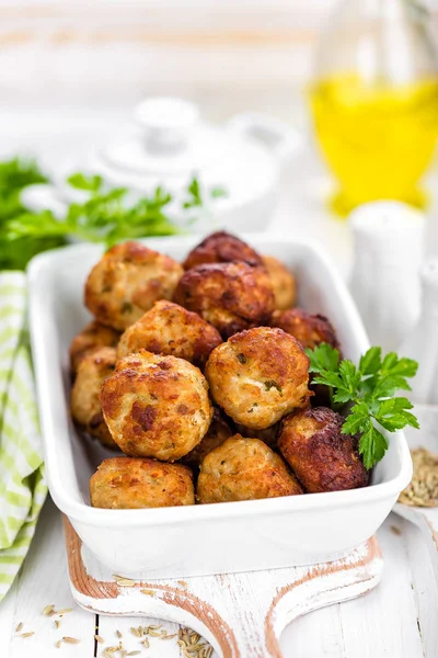 Small meatballs cutlets — Stock Photo, Image