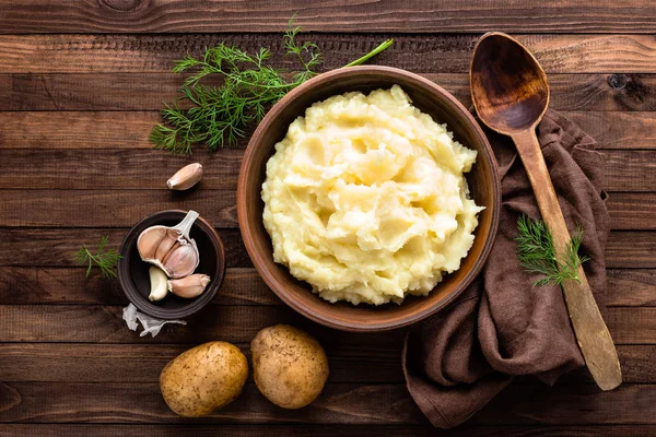 Vařené brambory šťouchané — Stock fotografie