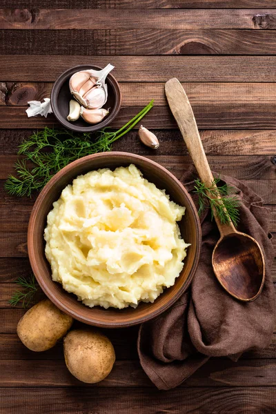 Gekookte aardappelpuree — Stockfoto