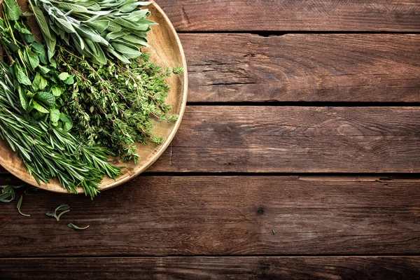 Various fresh herbs — Stock Photo, Image