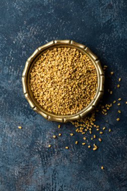 Çemen otu tohumu metal plaka, baharat