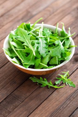 Taze roka yaprakları, rucola portre