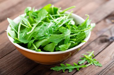 Taze roka yaprakları, rucola portre