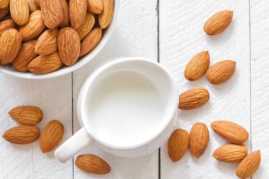 Badem sütü ve fındık