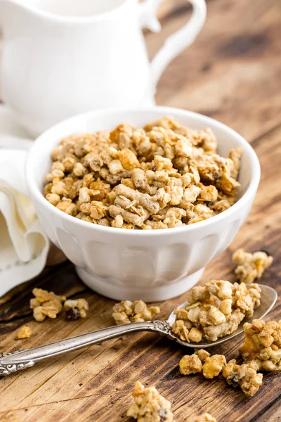 Bir kasede granola — Stok fotoğraf