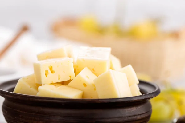 Peynir ve üzüm portre — Stok fotoğraf