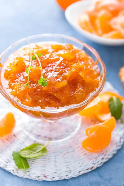 Délicieuse Confiture Orange Mandarine Confiture Mandarine Marmelade — Photo