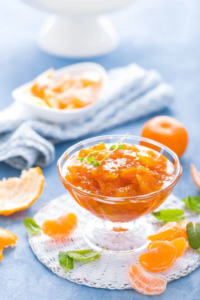 맛있는 만다린 오렌지 잼이야 탕헤르의 마멀레이드 — 스톡 사진
