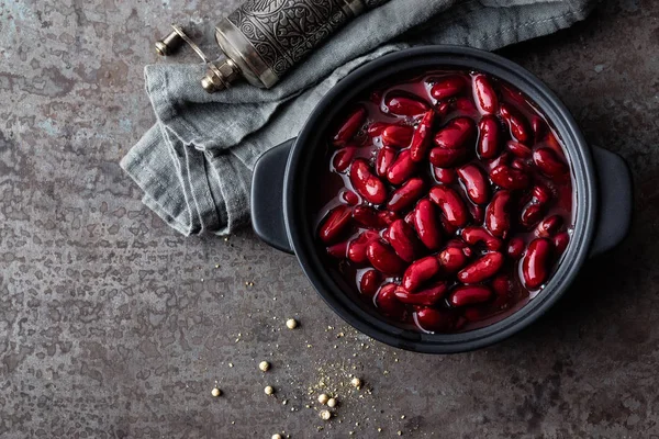 Fagioli Rossi Bolliti — Foto Stock