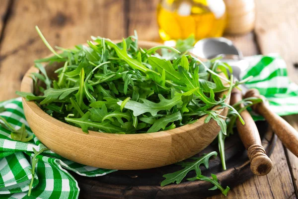 Folhas Arugula Rúcula Fresca — Fotografia de Stock