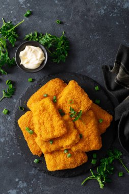 Balık nugget ve sos, hızlı foo