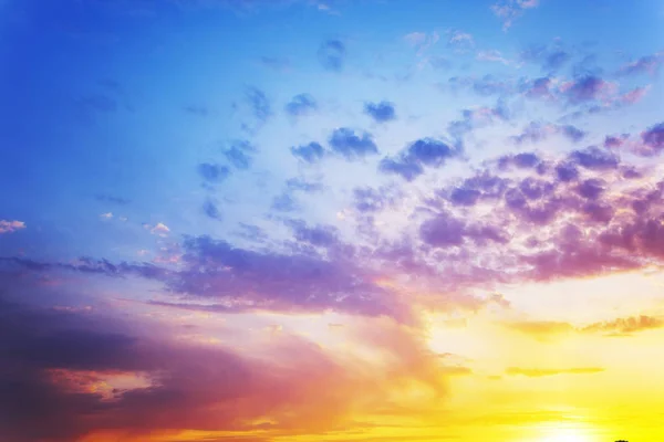 Summer  clouds   sunset — Stock Photo, Image