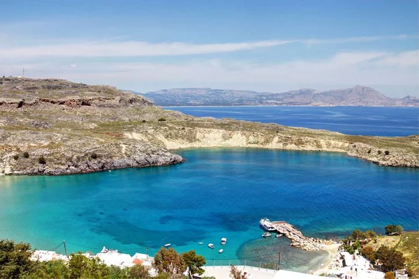 Rhodes - Lindos harika manzarasına