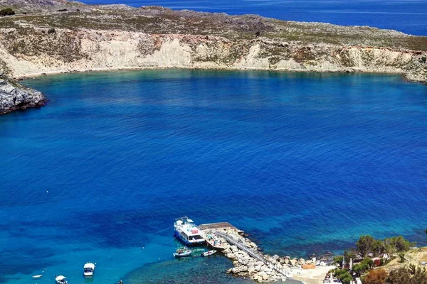 The great view of Rhodes - Lindos — Stock Photo, Image