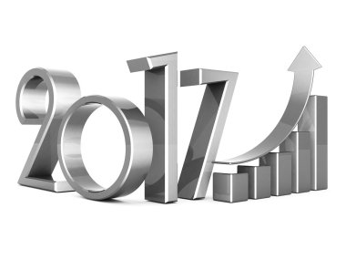 Yeni yıl 2017 3d çizim