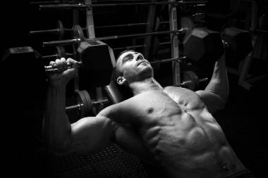 Erkek vücut geliştirmeci, fitness modeli