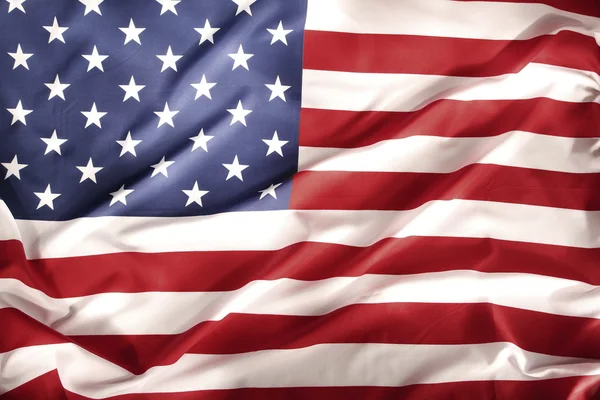 Rippled USA flag — Stock Photo, Image