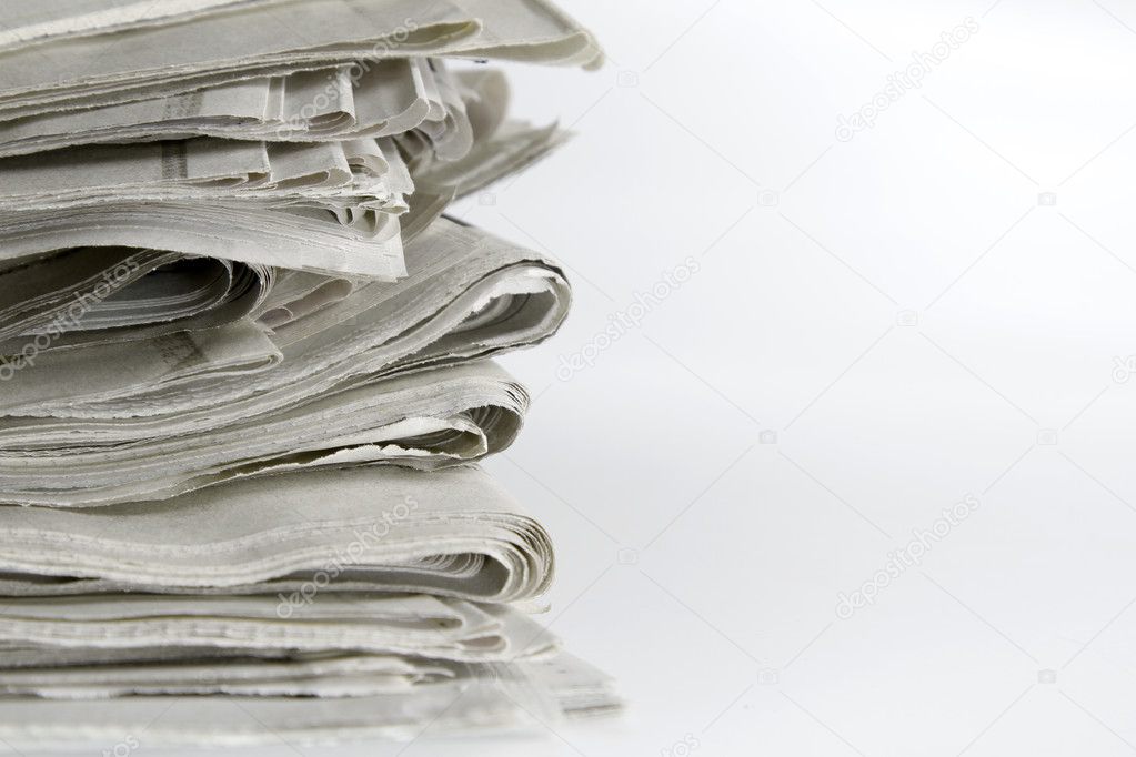 Stack of newspapers