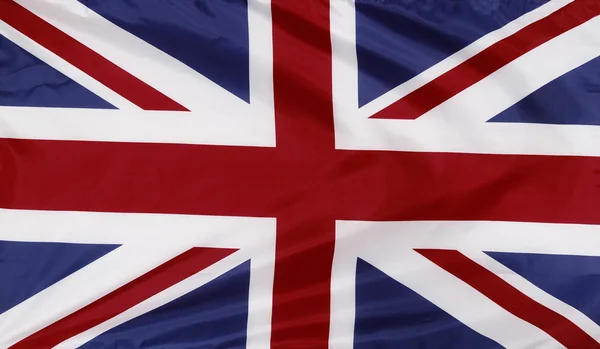 Bandera británica sedosa — Foto de Stock