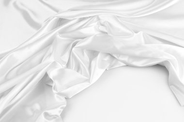 Beyaz ipek kumaş