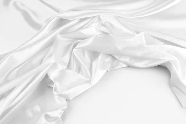 White silk fabric — Stock Photo, Image