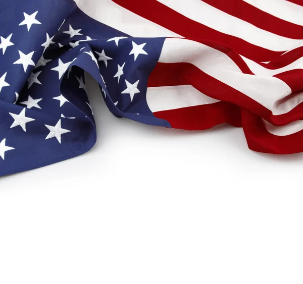 USA vlag op wit — Stockfoto