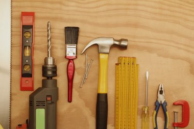 Tools on wood