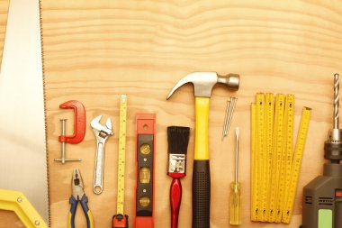 Tools on wood