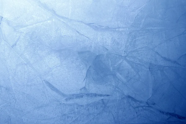 在冰中的裂缝 — 图库照片