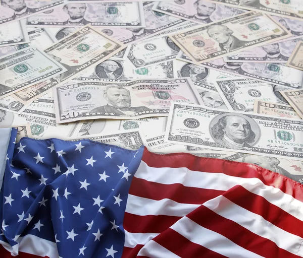Финансирование флага США — стоковое фото