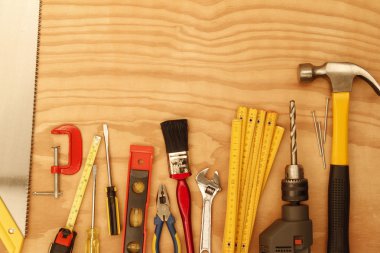 Tools on wood