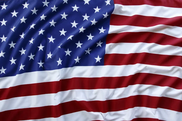 波纹的美国国旗 — 图库照片