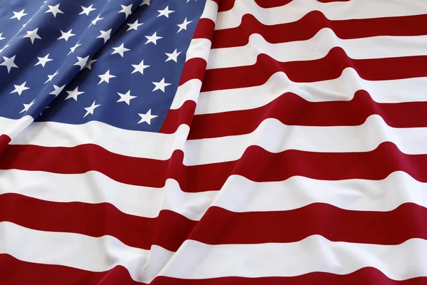 Rippled USA flag — Stock Photo, Image