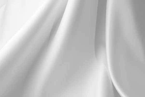 Witte zijde stof — Stockfoto