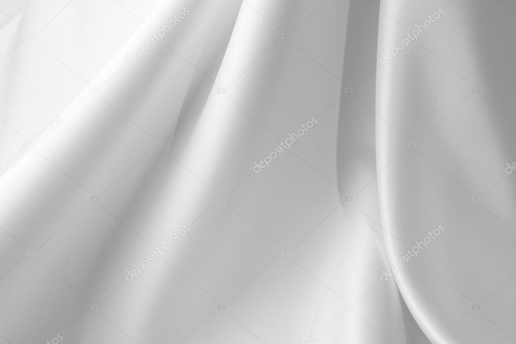 White silk fabric