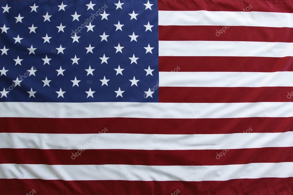 Stars and stripes of USA flag
