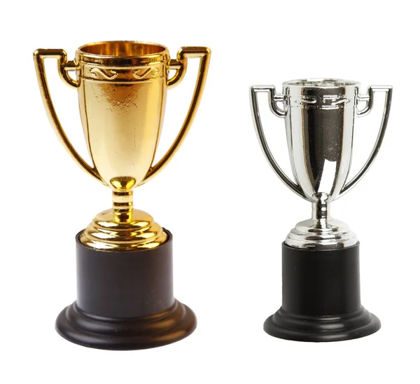 Altın ve gümüş kupa — Stok fotoğraf