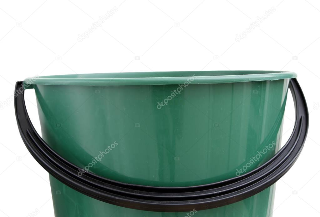 Empty plastic bucket